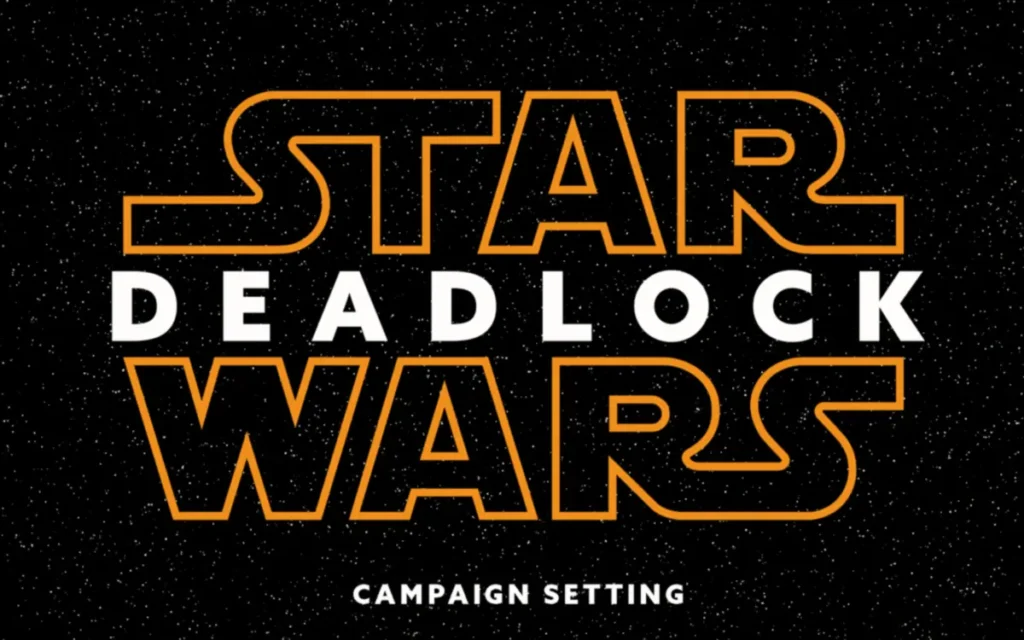 My Writing Distractions setting title card for Star Wars: Deadlock.